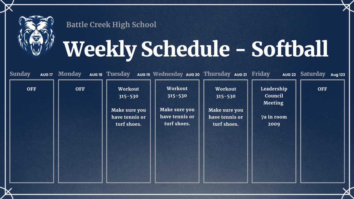 Battle Creek Softball tweet media