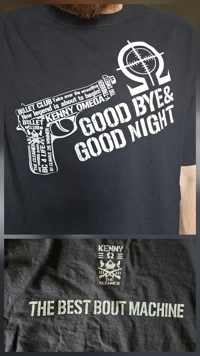 Jacob Rausch (@jacobrausch) on Twitter photo Shirt of the day. <a href="/KennyOmegamanX/">Kenny Omega</a> #KennyOmega #ShirtCollection #ProWrestling #WrestlingShirt #WrestlingMerch #AEW #wrestling #WrestlingCollection #NJPW #BC #BulletClub Shirt of the day. <a href="/KennyOmegamanX/">Kenny Omega</a> #KennyOmega #ShirtCollection #ProWrestling #WrestlingShirt #WrestlingMerch #AEW #wrestling #WrestlingCollection #NJPW #BC #BulletClub