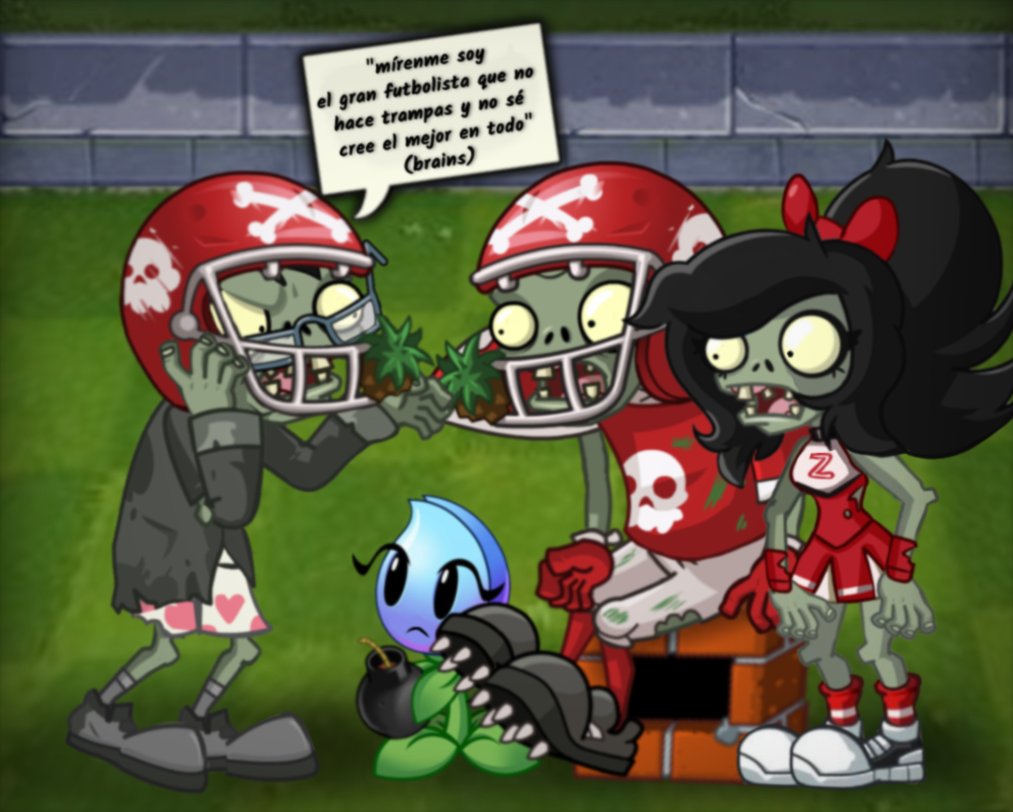 Adri_xdd_x's tweet photo. El lector molestando al futbolista #pvzoc #pvz #plantsvszombies https://t.co/c0COdVxKwn