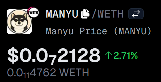 smallcapCRYPTO (@cryptosmallcap) on Twitter photo The <a href="/RealManyu/">Manyu Community</a> Community has recently celebrated milestones, including reaching 26,000 holders and launching the Manyu Swap, a gateway to buy $Manyu and other listed coins.
The community is also focused on charitable efforts, such as donating $2000 to an organization dedicated The <a href="/RealManyu/">Manyu Community</a> Community has recently celebrated milestones, including reaching 26,000 holders and launching the Manyu Swap, a gateway to buy $Manyu and other listed coins.
The community is also focused on charitable efforts, such as donating $2000 to an organization dedicated
