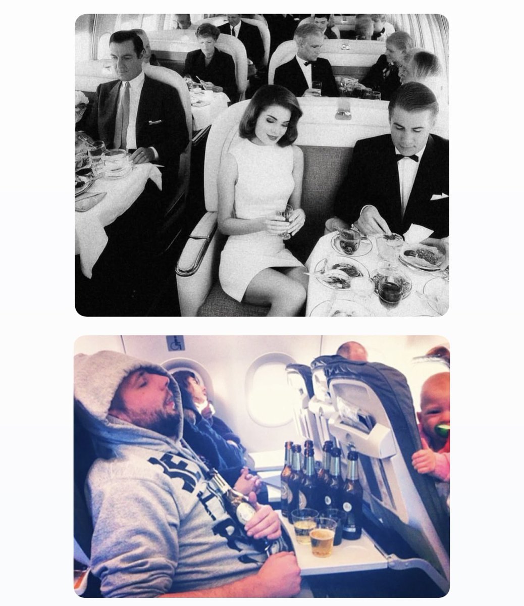 History Photographed (@historyinpics) on Twitter photo Travel Culture Then vs. Now: The Decline of In-Flight Elegance Travel Culture Then vs. Now: The Decline of In-Flight Elegance