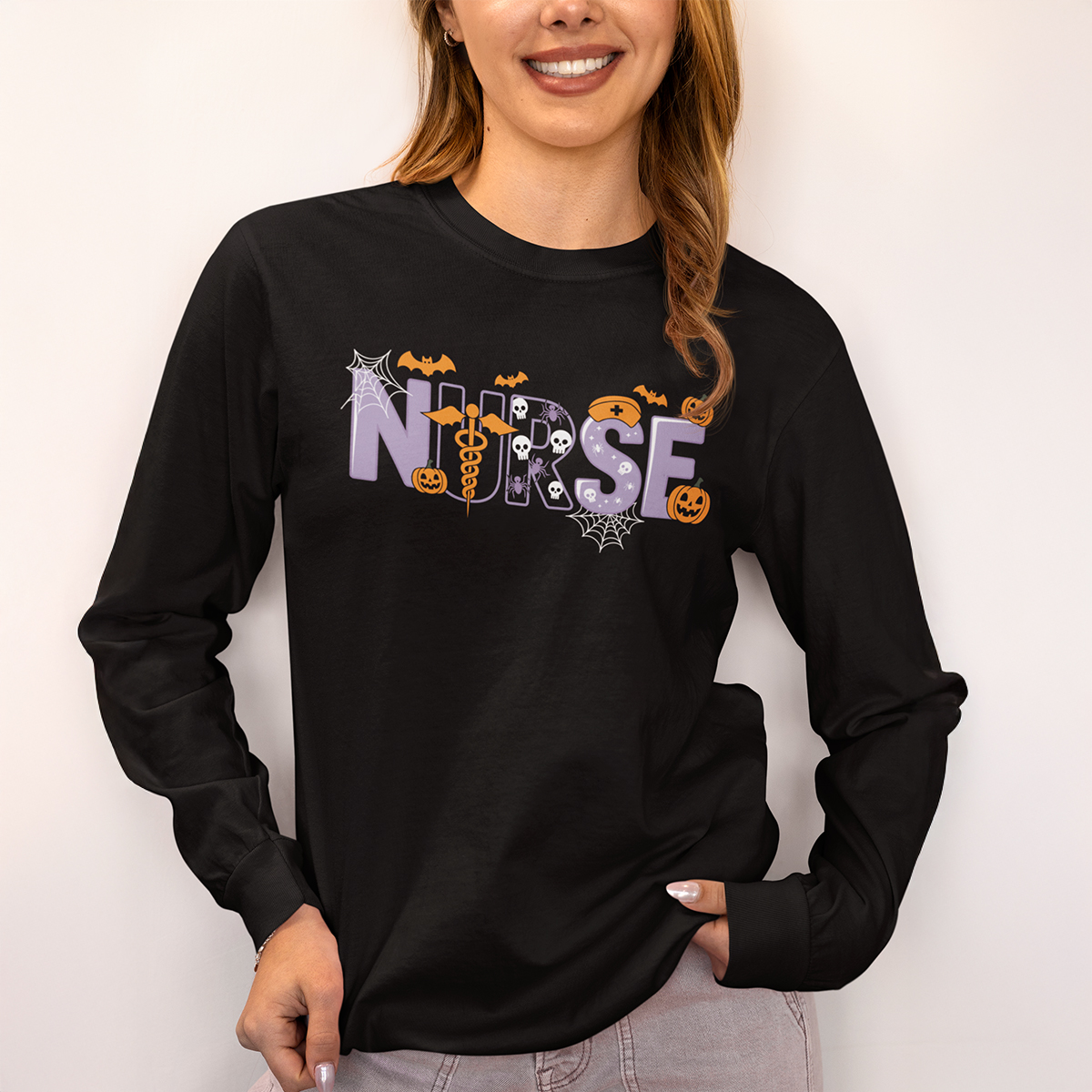 f9artist's tweet image. 👻 Shifts don’t have to be boring—this Spooky Nurse Tee brings bats, pumpkins &amp;amp; Halloween vibes right into your scrubs. 🎃🩺 

Perfect for nurses who care with flair. 🔗👇

#ShiftInStyle #HalloweenRN #SpookyComfort #NurseLifeHaunted #F9Halloween #GhostlyShiftFit #ScaryShiftStyle