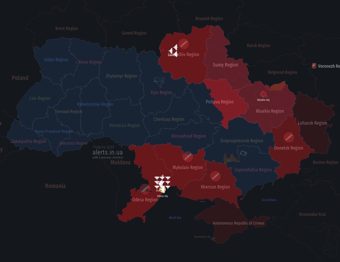 Caitlin Doornbos (@caitlindoornbos) on Twitter photo Russia launches massive attacks across Ukraine as European leaders and <a href="/ZelenskyyUa/">Volodymyr Zelenskyy / Володимир Зеленський</a> head to Washington to meet with <a href="/POTUS/">President Donald J. Trump</a> tomorrow. Russia launches massive attacks across Ukraine as European leaders and <a href="/ZelenskyyUa/">Volodymyr Zelenskyy / Володимир Зеленський</a> head to Washington to meet with <a href="/POTUS/">President Donald J. Trump</a> tomorrow.