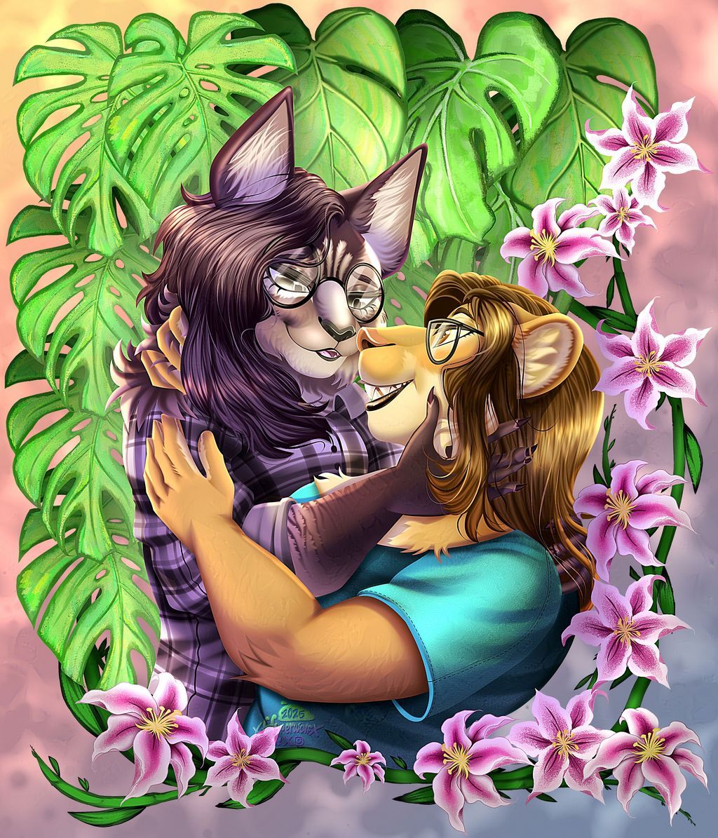 ☘️C0mm for @/eden.meow.cool &amp; @/cat.meow.cool :D💮

#Digitalart #Fursona #Furryart