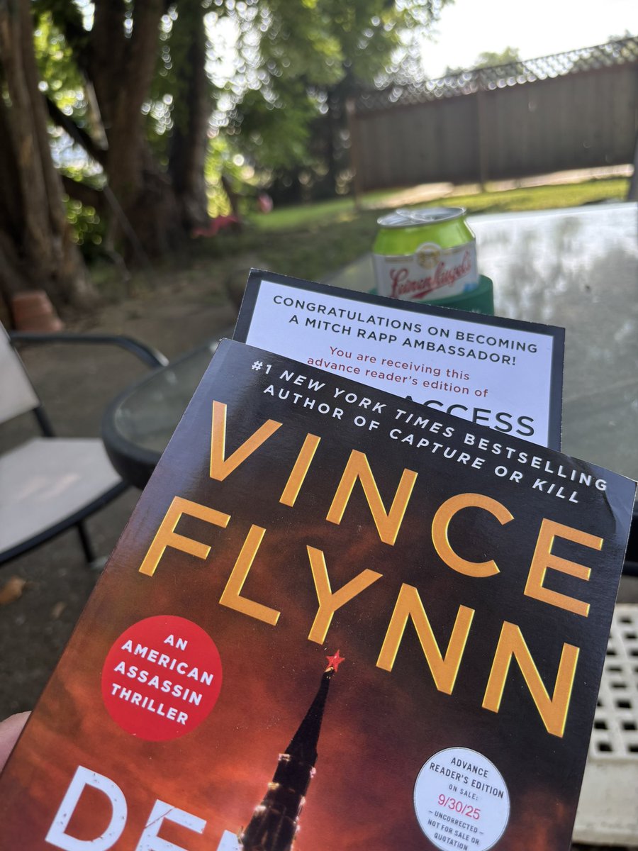 Greg Bennett (@gregorywbennett) on Twitter photo Post-mowing relaxation! 91 degrees and very humid……but with good shade, a cold beer, a great book, and a slight breeze….life is pretty good. <a href="/VinceFlynncom/">VinceFlynn.com</a> <a href="/bentleydonb/">Don Bentley</a> #MITCHRAPPISBACK Post-mowing relaxation! 91 degrees and very humid……but with good shade, a cold beer, a great book, and a slight breeze….life is pretty good. <a href="/VinceFlynncom/">VinceFlynn.com</a> <a href="/bentleydonb/">Don Bentley</a> #MITCHRAPPISBACK