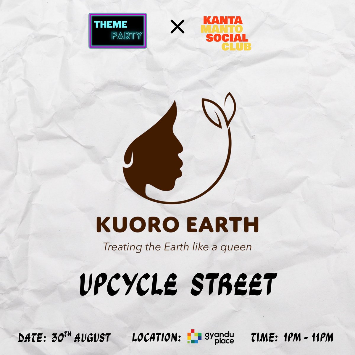 Meet Kuoro Earth a fashion brand by four young women using second hand clothing from Kantamanto to make house hold essentials and accessories such us tote bags,caps and door mats. 
Attending UPCYCLE STREET is an opportunity connect with the brand in person. Ticket link in bio.