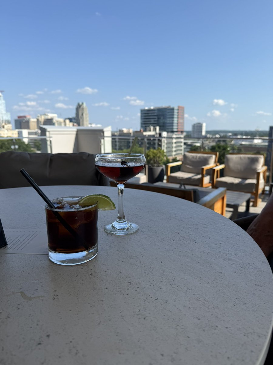 Today’s view rooftop bar, Raleigh NC… Gorgeous