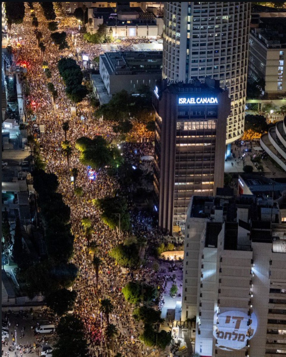Almost a million Israelis, including many former hostages and their families, filled the streets today. They demanded a deal for the hostages and an end to the war.

Fifty thousand people came to the concluding rally in Tel Aviv. That’s one of the largest protests since October