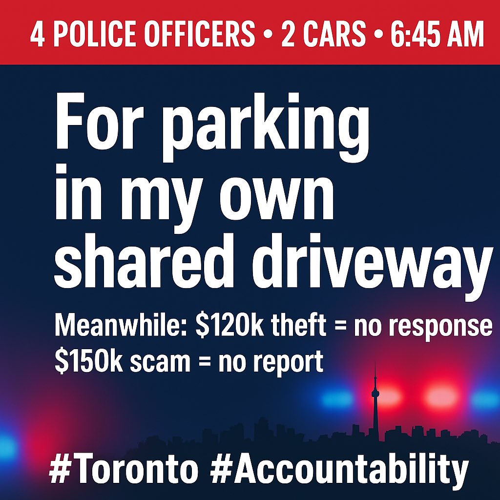 ndcleanusa's tweet photo. @truckdriverpleb 🚨 I am requesting a formal investigation.
@TPSB_Chair @cityoftoronto — Toronto taxpayers deserve answers.
#Toronto #Accountability https://t.co/JVFKyWwhK8
