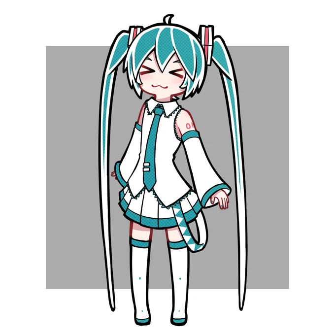 Hatsune Miku/White&amp;Black