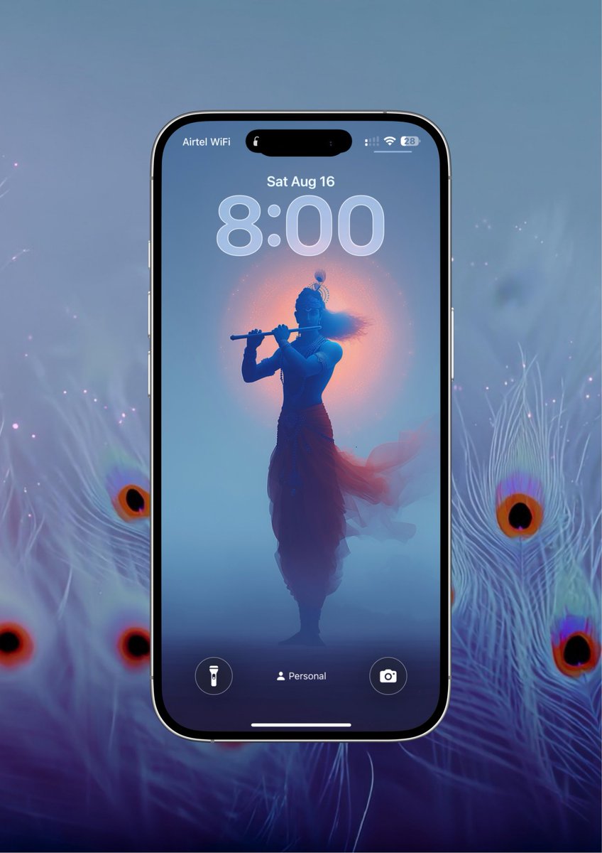 Akara__1's tweet photo. New wallpaper drop ✨

🟡 Tap, hold and load in 4K — Murali Halo

The wind stills; the world listens as He plays. 🌙🕉️

श्लोक
वेणुं क्वणन्तम् अरविन्द-दलायताक्षं
बरहावतंसम् असिताम्बुद-सुन्दराङ्गम् ।
कन्दर्पकोटि-कमनीय-विशेष-शोभं
गोविन्दम् आदिपुरुषं तमहं भजामि ॥
— ब्रह्मसंहिता 5.30

Meaning (concise):
“I worship Govinda—flute in hand, lotus-eyed, peacock-feather crowned, dark as a raincloud—whose beauty outshines millions of Cupids.”

#Janmashtami #Krishna #Govindam #Wallpaper #4K #AIart  #4kwallpaper
