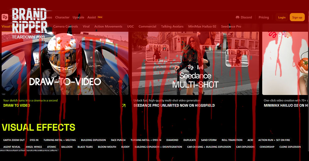 Cinematic Toys, No Narrative Tools.

higgsfield.ai gives you cinematic moves in seconds.Verdict? Motion ≠ meaning. 6/10.

🔗 brandripper.com/teardown-009-h…

#BrandRipper #Teardown #BrandBuilding #BrandMarsketing #AIVideo