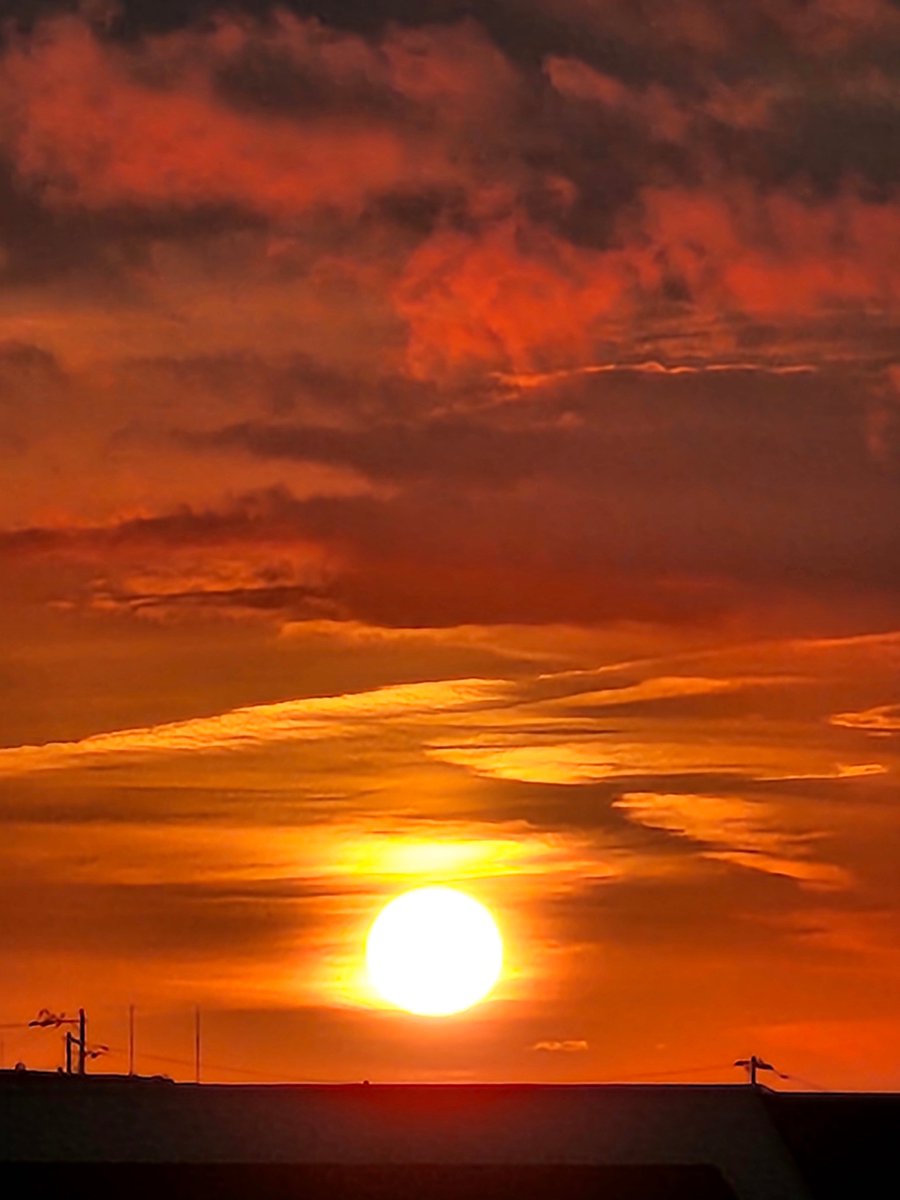 おはようございます☀
いつもありがとうございます💖✨
今週もよろしくお願いします♪✨
高気圧に覆われ猛暑に
なりそうです☀
水分補給など万全な熱中症対策を
行ってください！
よい1日となりますように♪♫✨

🍃ランタナ🍃💛♡🩷🍃
今日の朝焼けと朝日🌅✨✨✨