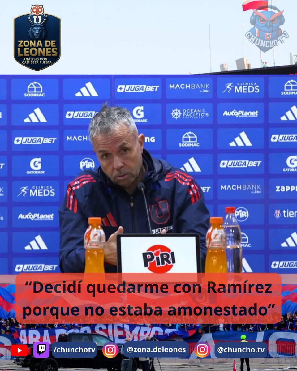 ChunchoTv's tweet photo. El DT asume el cambio malo que metió en conferencia de prensa!!

#chunchotv #vamoslau #lau #udechile #bullangueros https://t.co/LFCDLLc851