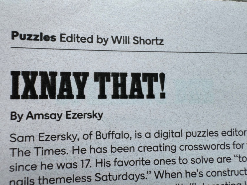thegridkid's tweet photo. Sunday unfay!! Great to be back in the Mag 🙏 @NYTGames https://t.co/8czoKmU3mz
