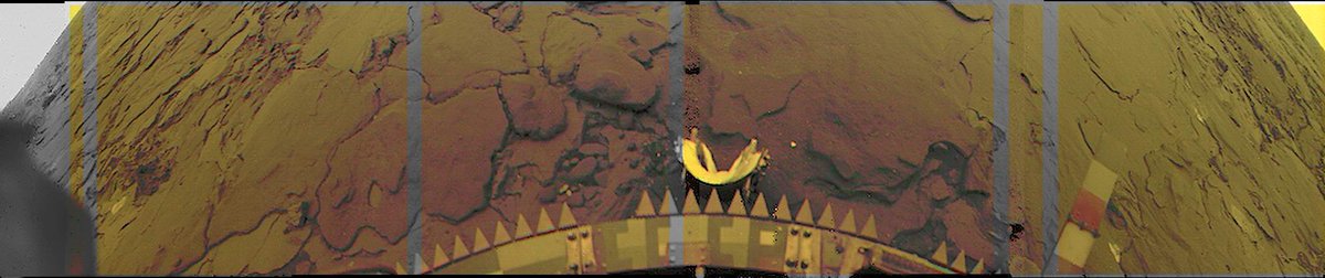 DonaldPMitchell's tweet photo. Venera-13 and Venera-14, raw images from the surface of Venus. https://t.co/Zg238j8kkN