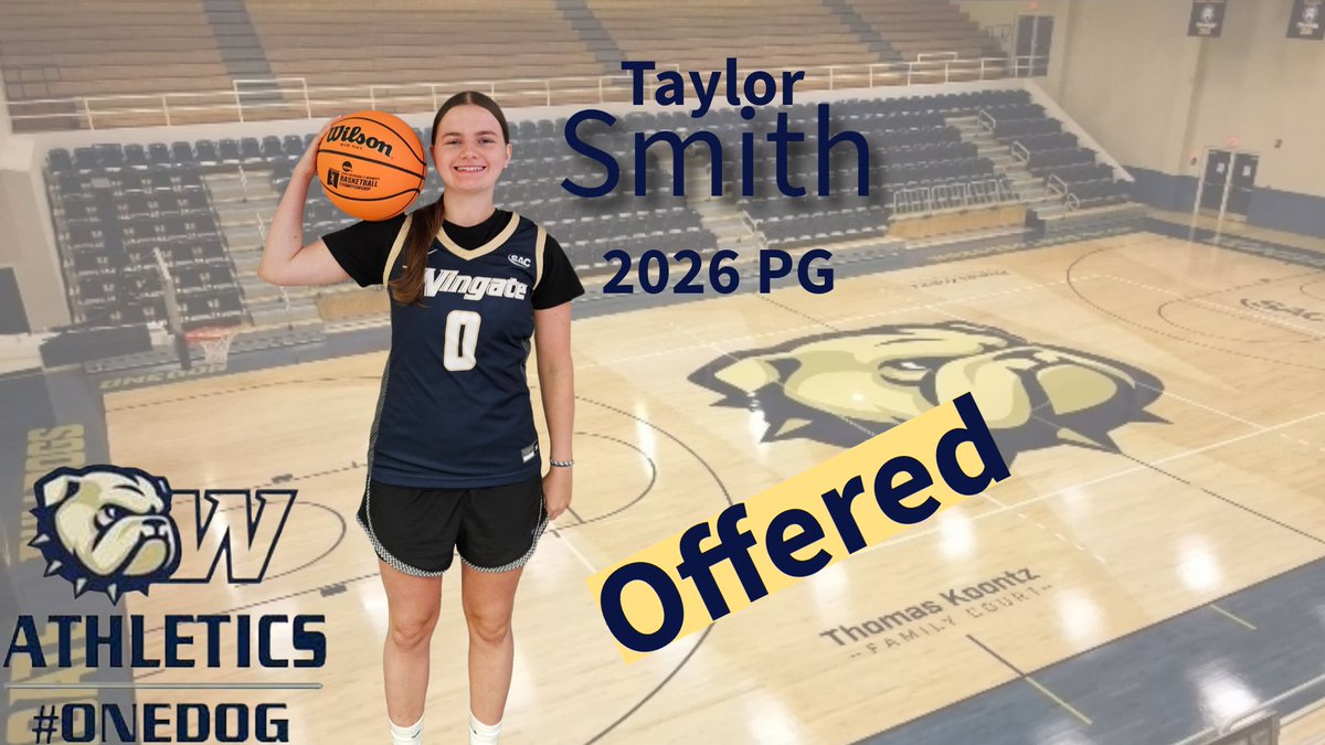Taylor Smith (@taysmith2008) on Twitter photo Very excited to have received an offer to play for <a href="/WingateWBB/">Wingate WBB</a> 
Thank you <a href="/Coachann15/">Ann Hancock</a> <a href="/HannahClark19/">hannah clark</a> <a href="/a11ie_quinn/">Allie Quinn</a> for this opportunity!
<a href="/Assist_U_/">AssistU Recruiting</a> <a href="/LADYATTACKELITE/">Lady Attack Elite Basketball</a> <a href="/LAE2026/">Lady Attack Elite National 17U - 2026</a> <a href="/CAEaglesWBB/">Concord Academy WBB</a> <a href="/FOPBasketball/">Coach Anthony George</a> <a href="/deangelo_4/">DeAngelo Alexander</a> <a href="/CoachJ0_/">Coach Jay</a> <a href="/CoachJillDunn/">Jill Dunn</a> Very excited to have received an offer to play for <a href="/WingateWBB/">Wingate WBB</a> 
Thank you <a href="/Coachann15/">Ann Hancock</a> <a href="/HannahClark19/">hannah clark</a> <a href="/a11ie_quinn/">Allie Quinn</a> for this opportunity!
<a href="/Assist_U_/">AssistU Recruiting</a> <a href="/LADYATTACKELITE/">Lady Attack Elite Basketball</a> <a href="/LAE2026/">Lady Attack Elite National 17U - 2026</a> <a href="/CAEaglesWBB/">Concord Academy WBB</a> <a href="/FOPBasketball/">Coach Anthony George</a> <a href="/deangelo_4/">DeAngelo Alexander</a> <a href="/CoachJ0_/">Coach Jay</a> <a href="/CoachJillDunn/">Jill Dunn</a>
