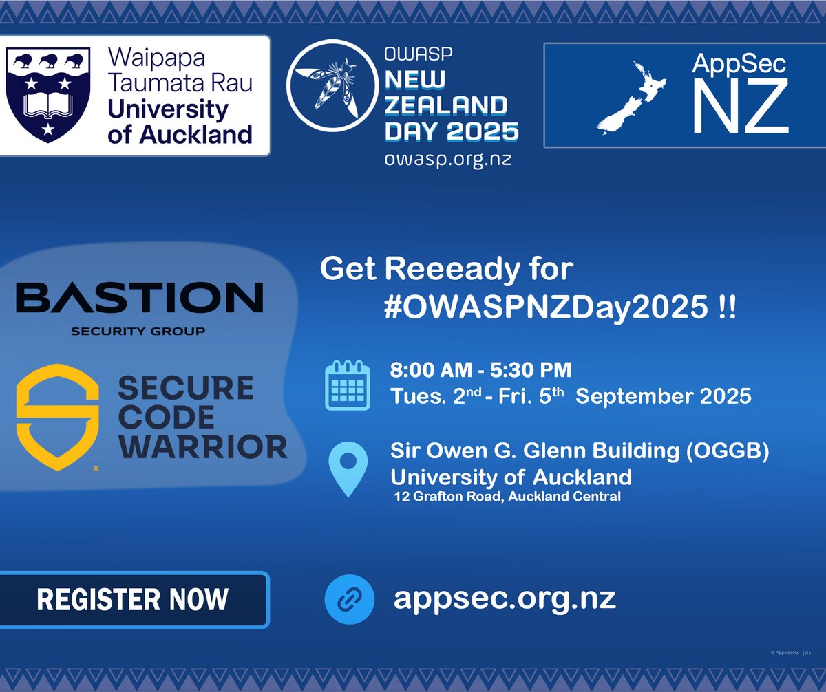 AppSec New Zealand tweet media