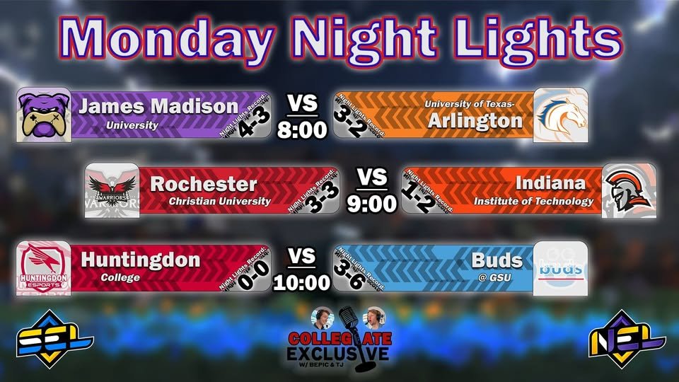 🚨 Match Announcement 🚨
Indiana Tech’s new CRL roster makes our debut in a showmatch against our WHAC rivals, Rochester Christian University!

📅 Monday
⏰ 9 PM EST
📺 twitch.tv/MrBepic

Come show some support in the chat! #TechYeah