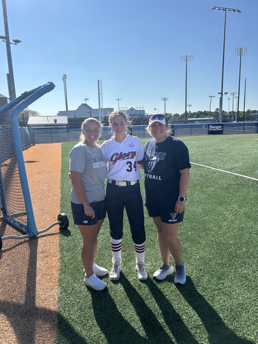 Had a great time <a href="/Maine_Softball/">Maine Softball</a> yesterday.  Thank you <a href="/kimberlyns19/">Kimberly Stiles</a> and <a href="/mackenziebeyer3/">Mackenzie Beyer</a> for the pointers and the time you spent with us!  Shout out to <a href="/ChelseaBWalton/">Chelsea Walton</a> for an amazing job behind the plate!   <a href="/VAGloryFP/">VA Glory Fastpitch</a> <a href="/kelly_bronowicz/">Kelly Shipman-Bronowicz</a> <a href="/thecolinchrist/">Colin Christiansen</a>
<a href="/SBRRetweets/">Softball Recruiting Reposts</a> <a href="/BlackCatFP/">Black Cat Fastpitch</a>