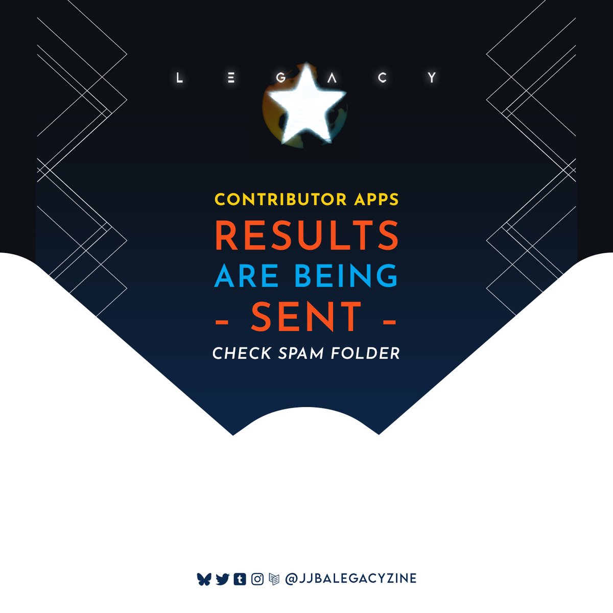 This week we will be sending our responses out. We were blown away by all the beautiful submissions—even if your piece wasn’t chosen, we’re so grateful you shared your work with us. Keep creating! Your personal legacy is to keep bringing beauty into this world! #jjbalegacyzine