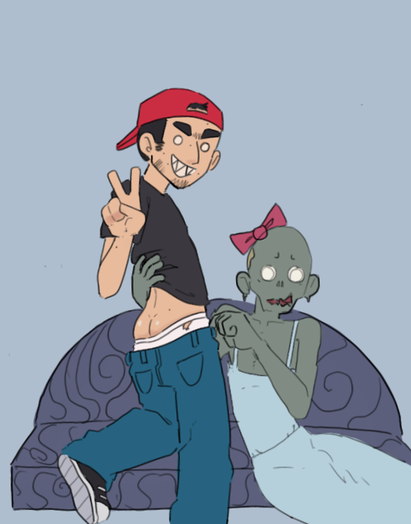 bannzee's tweet photo. I gave him a zombie bae because idk who people ship him with (except for themselves) https://t.co/3TbkRmKkjR