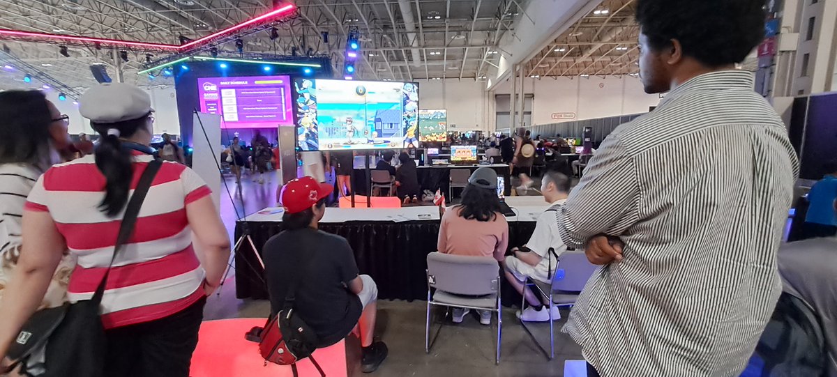 It's been a busy but fun day to showcase Angels of Battle at CNE's Gaming Garage!
Lots of people stopped by, and we're so happy to meet other indie devs and fighting game fans!
We'll also be showcasing on Aug 23 too! See you there
 #angelsofbattle #indiedev #gamedev #fgc #aobbv