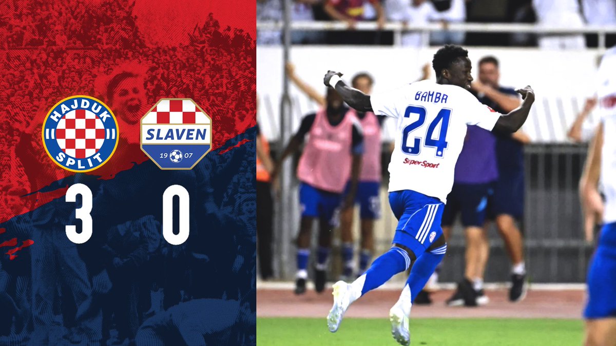 Apsolutno zaslužena pobjeda Hajduka protiv Slaven Belupa. Kada govorimo o otvaranju SHNL-a, ovaj mini ciklus od tri domaće utakmice smo uspješno apsolvirali.

Predstoji nam teško gostovanje u Osijeku.

AJDE HAJDUČE!