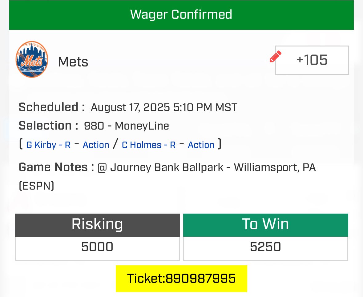 leviathanlocks's tweet image. ⚡️MLB COLLAB PLAY W/ @jimmyygambles ⚡️

#MLB⚾️
- Mets +105 (5u)

Jimmy and I decided to zap out n cook a play up… we are so CONFIDENT, we are GIVING away $250 to FIVE lucky followers that LIKE + RT this post if it loses!