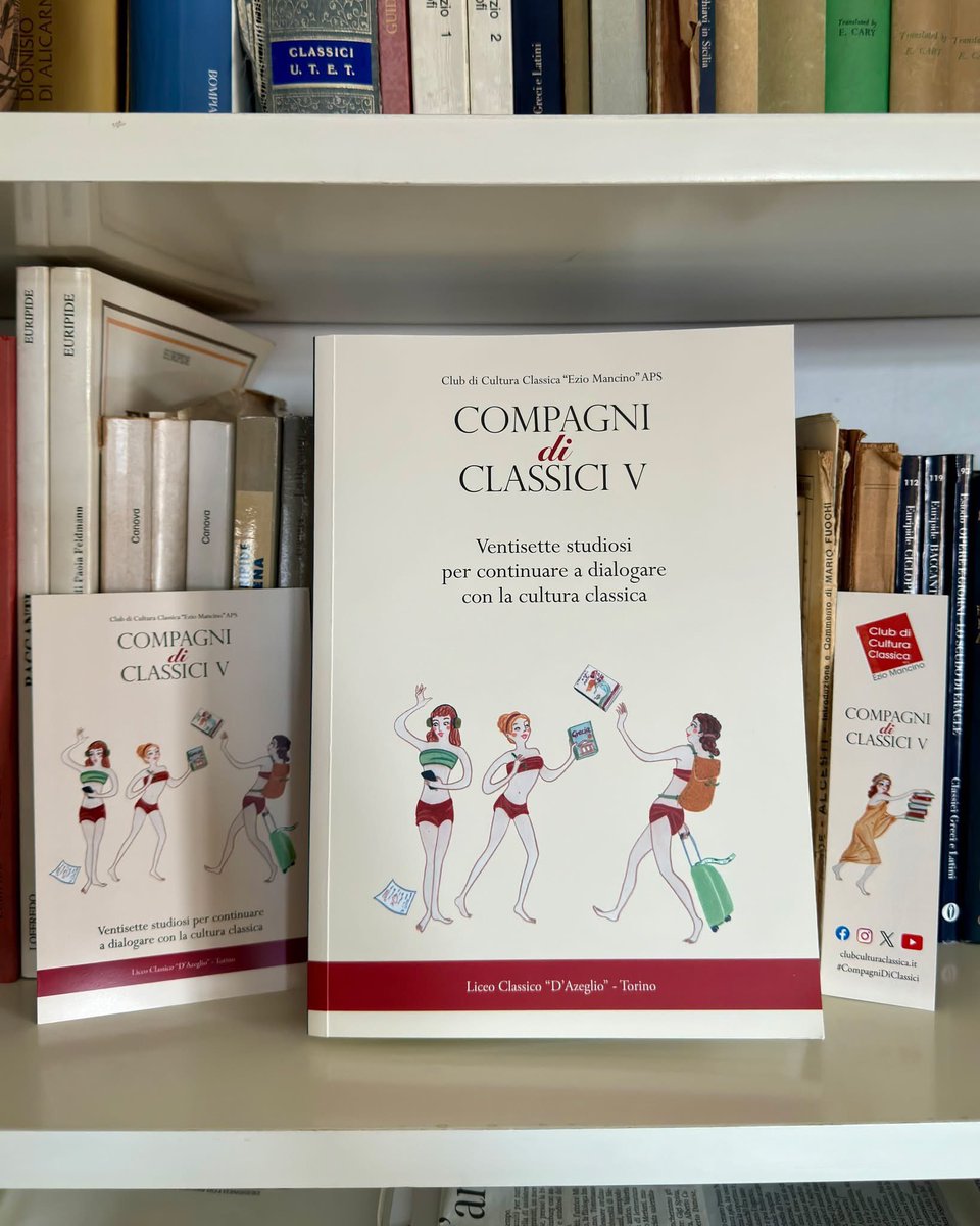𝗖𝗼𝗺𝗽𝗮𝗴𝗻𝗶 𝗱𝗶 𝗖𝗹𝗮𝘀𝘀𝗶𝗰𝗶 𝗩: ventisette studiose e studiosi per continuare a dialogare con la cultura classica.

Tutte le info sulla pubblicazione 👉🏼 clubculturaclassica.it/compagni-di-cl…

#CompagniDiClassici