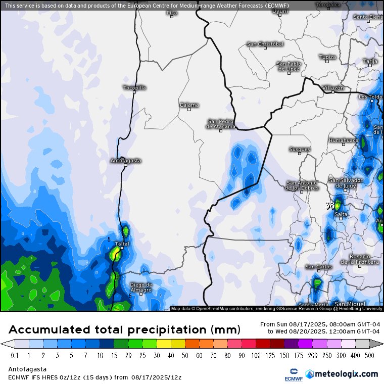 Reppli_ca's tweet photo. #AlertaMeteorológica
Este lunes una #BajaSegregada dejará precipitaciones intensas para la zona en las regiones de #Atacama y #Antofagasta, con probables tormentas eléctricas especialmente en zonas costeras ⛈️
#Paposo, #Taltal, #Chañaral, #Caldera, #Vallenar, #Huasco, #Copiapó https://t.co/0P9Rgwh1LD
