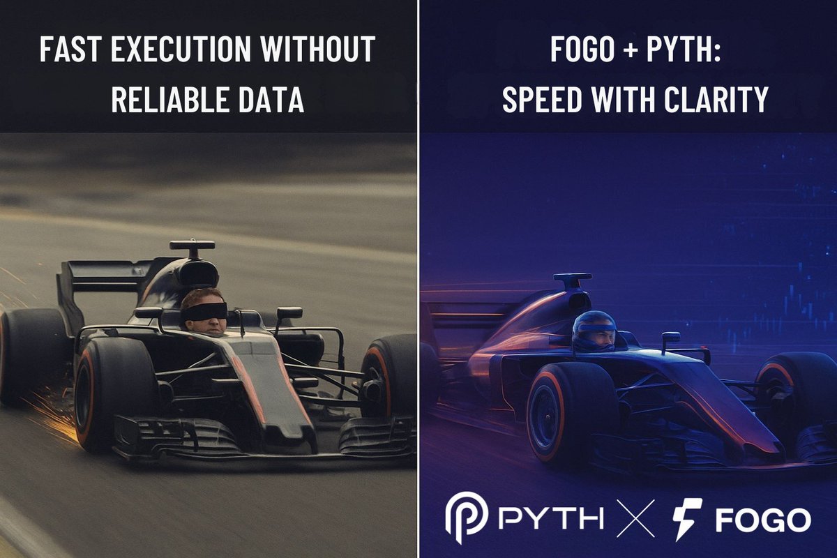 1/
Speed is only half the story.
In trading, speed without reliable data is like driving a race car blindfolded.
That’s where <a href="/FogoChain/">burner</a> and <a href="/PythNetwork/">Pyth Network 🔮</a> come together.