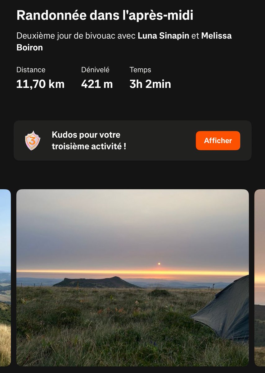 Petite stat 📖 de ce week-end et encore on peut rajouter 3/4 km