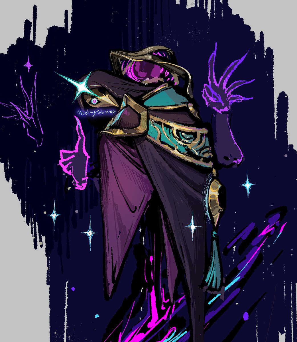 All4Jhin's tweet photo. 記憶より悪くなかった去年の絵ちょい加筆 https://t.co/EgYea7LZjH