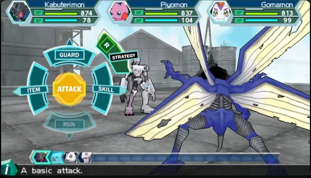 RANK10YGO's tweet image. The Digimon Adventure PSP game is so weird cause it's basically a shot-for-shot adaptation of the anime but as a bogstandard turn-based RPG. You can get roughly the same experience by watching the show and pausing to farm in a random Kemco RPG for 30 minutes before every fight.