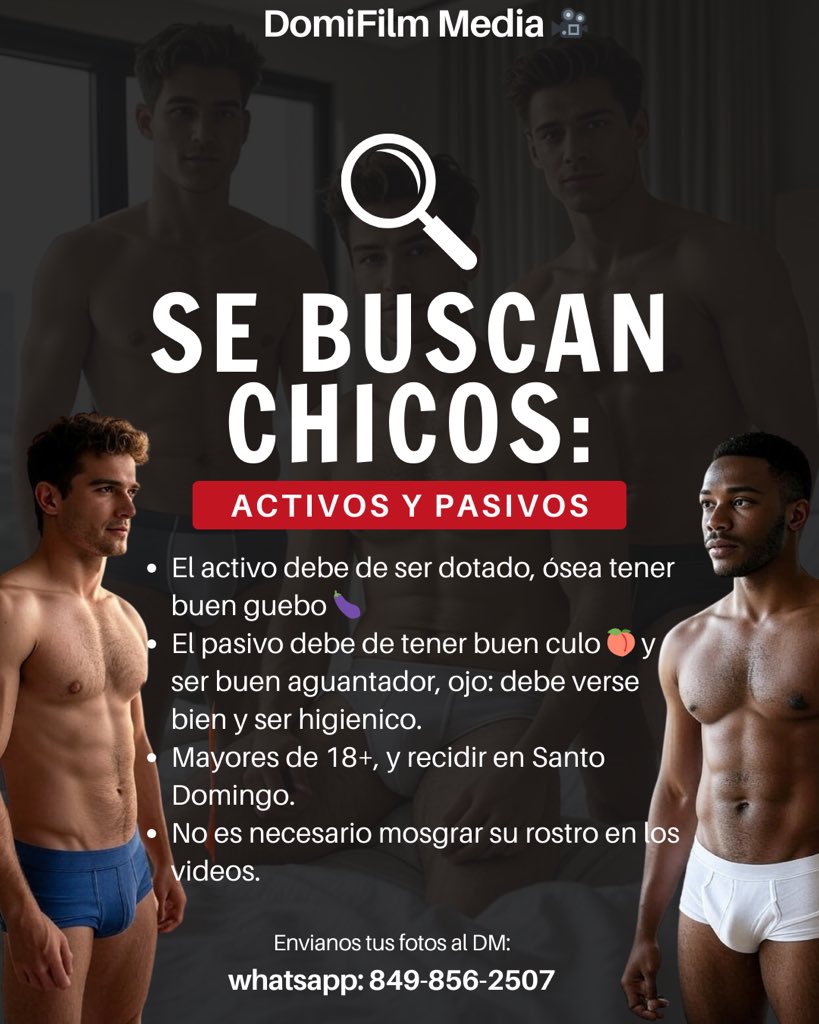 Enviar sus fotos al WhatsApp: +1 849-856-2507