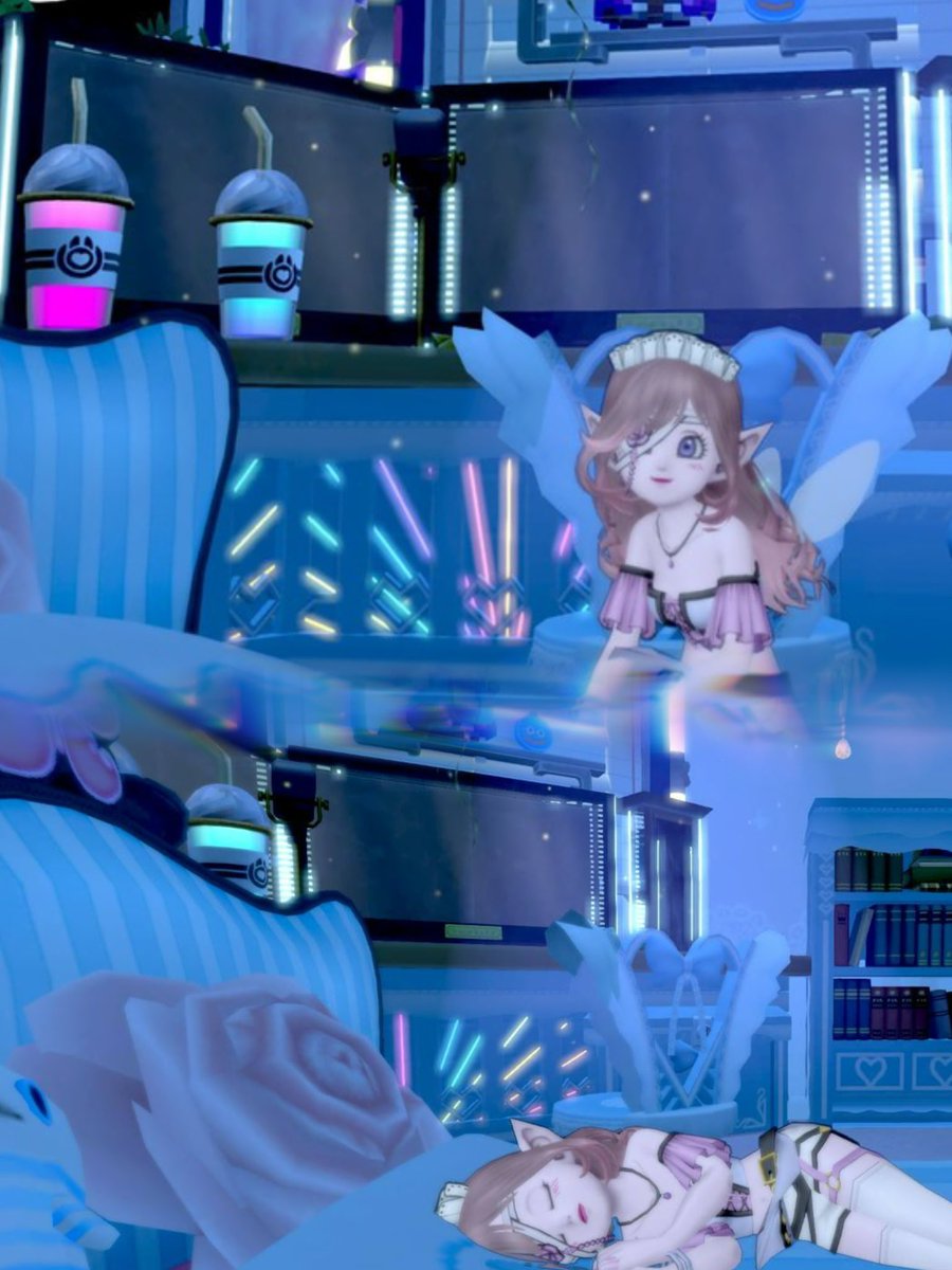 AnZuu_DQX's tweet image. #ハウジング万博2025 

出展作品
ルネさん作ෆ

 💉💜  
KAWAII Horic XX:poison 🩹໒꒱

合いそうな病みかわﾄﾞﾚｱで
お邪魔しました(♡ᴗ͈ˬᴗ͈)

万博動画でルネさんが
演じていた病みかわの女の子が
可愛くて、イメージをすこし
寄せて撮りました🥹՞
素敵な作品で撮れてとても
楽しかったです✨️