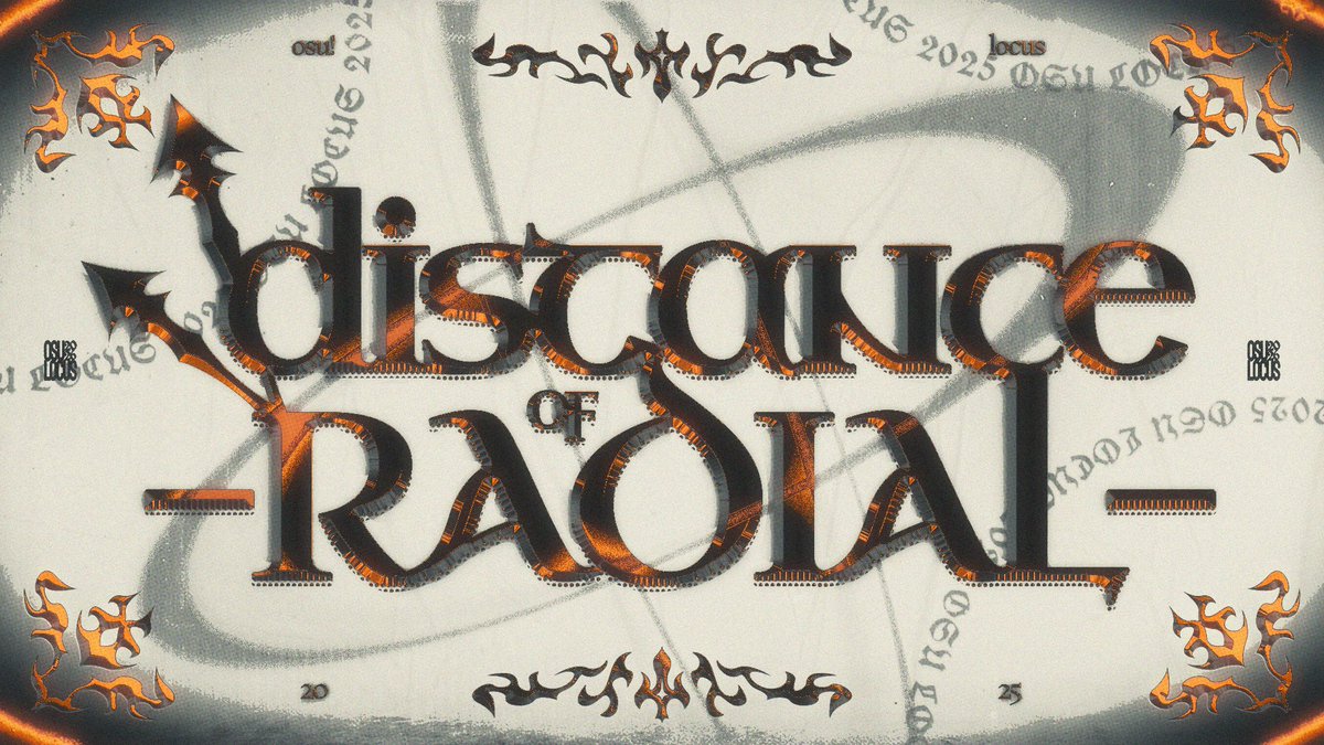 sing_osu's tweet image. distance of -RADIAL-
design concepts