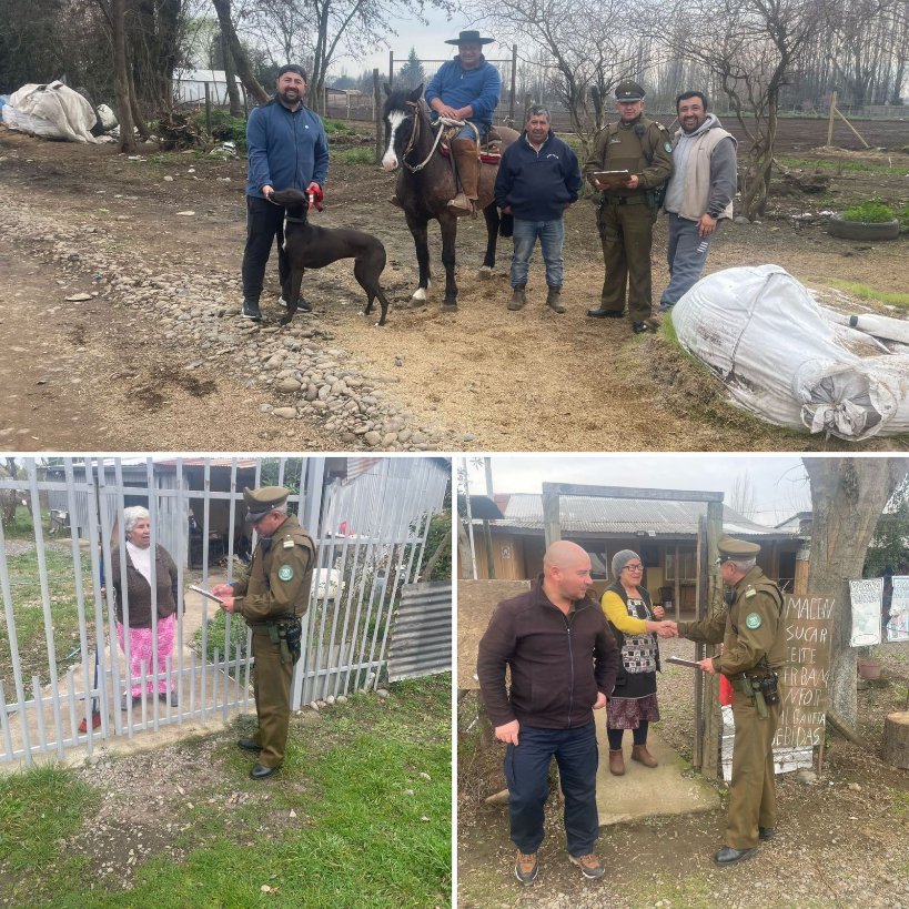 Carab_Maule's tweet photo. #PARRAL: Carabineros del sector #Catillo visitó a los vecinos del sector #Remulcao y Villa #Rosa, reforzando las recomendaciones para prevenir robos y hurtos.
Se instó al salir de los domicilios cerrar puertas y ventanas.
#OrdenyPatria
#CarabinerosDeTodos https://t.co/i6GZX6RqGp