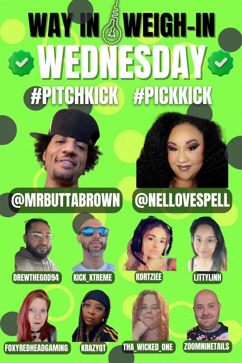 Alright Alright Alright 🎉; 

This has been an amazing month already with Way / Weigh in Wednesday’s episode’s and with all of you phenomenal people, we continue to get better and better TOGETHER! 

This Wednesday we have <a href="/NelLovespell/">Love Is Me #UrFav $NelLovespell 💜🎶🎵🎙🎵🎶💜</a> <a href="/Drewthegod94/">drewthegod94</a> <a href="/TOGxXTREME/">XTRΣMΣ</a> <a href="/Kortziee/">M7 Kortziee💎</a>