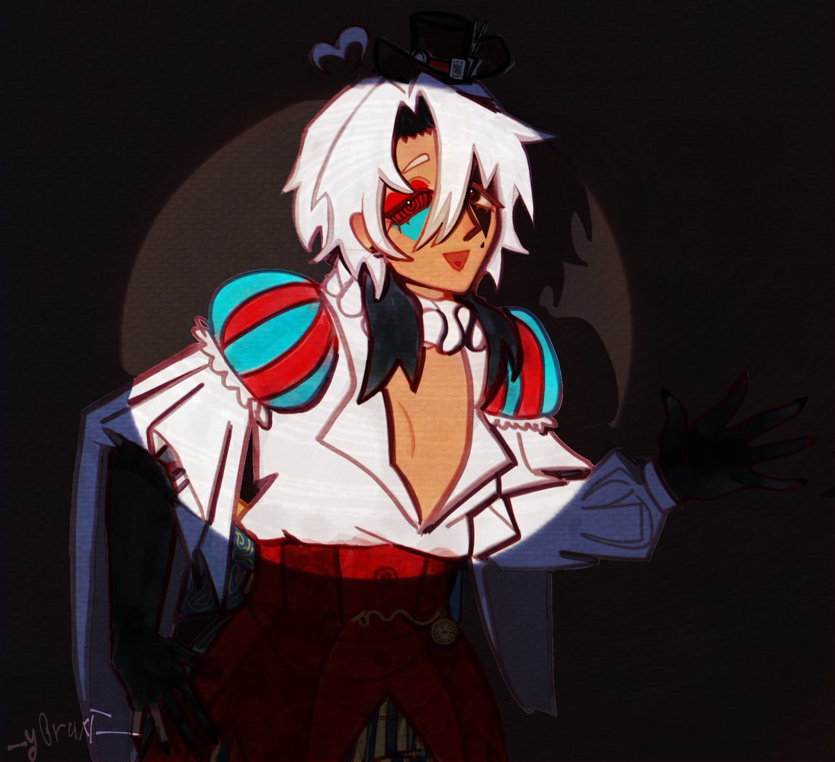 "𝐨𝐨𝐩𝐬𝐢𝐞𝐬 -! Looks like I got caught in the spotlight~"
#yorusona