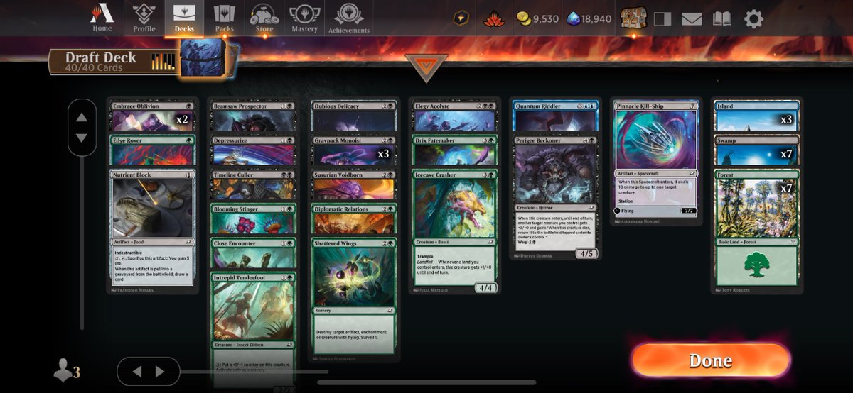 Good for 500 dollars in the open. Both losses were to focus fire decks ub first draft sualti second draft