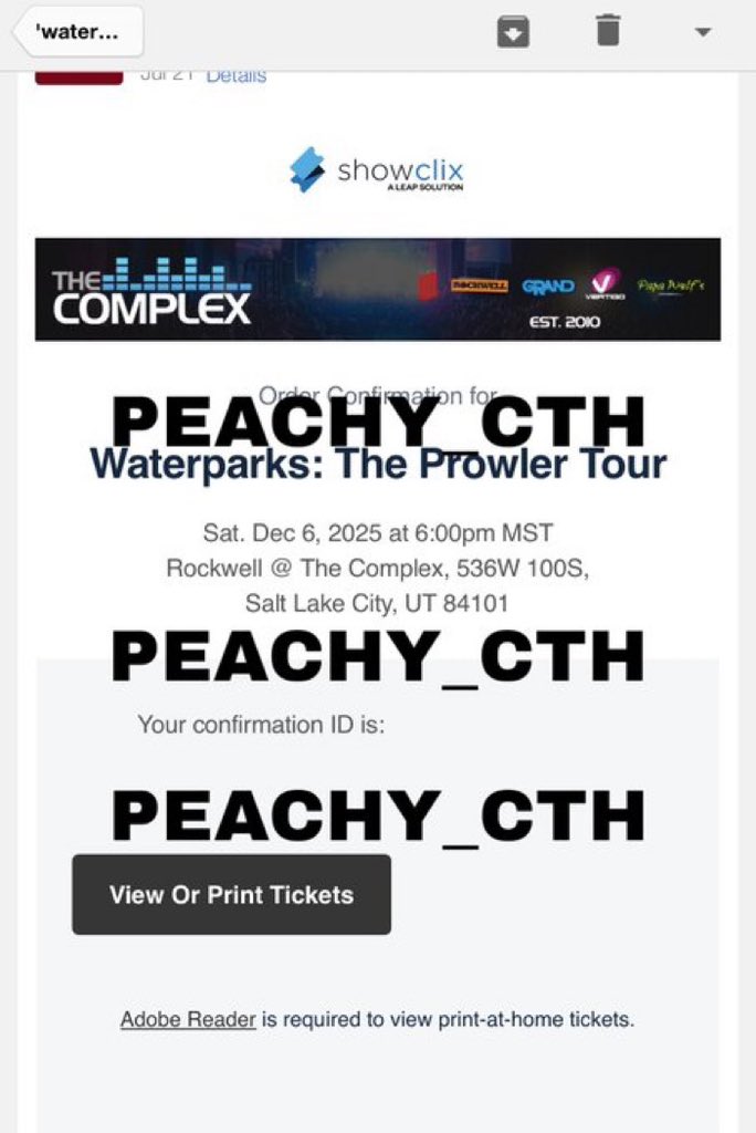 parx ticket help ⭐️🍉 (@parxtickethelp) on Twitter photo if someone is in need of a SLC ga + m&g ticket give <a href="/peachy_cth/">CHAR! 🌟 missing michael :(</a> a dm!! they’re currently selling theirs for fv ($155). also using paypal goods and services if someone is in need of a SLC ga + m&g ticket give <a href="/peachy_cth/">CHAR! 🌟 missing michael :(</a> a dm!! they’re currently selling theirs for fv ($155). also using paypal goods and services