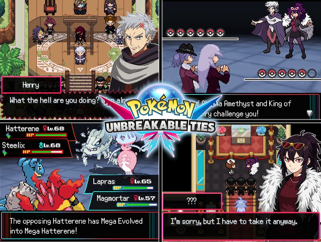 PkmnUnbreakTies's tweet image. Pokémon Unbreakable Ties News! ✨

Alright, so here are the Kings of Akebia! I wasn't really comfortable with Henry's mugshot, now he feels more angry and dangerous. Amethist keeps that bad b**ch vibe. If you know, you know... 👀

I hope you like them! ❤🔁