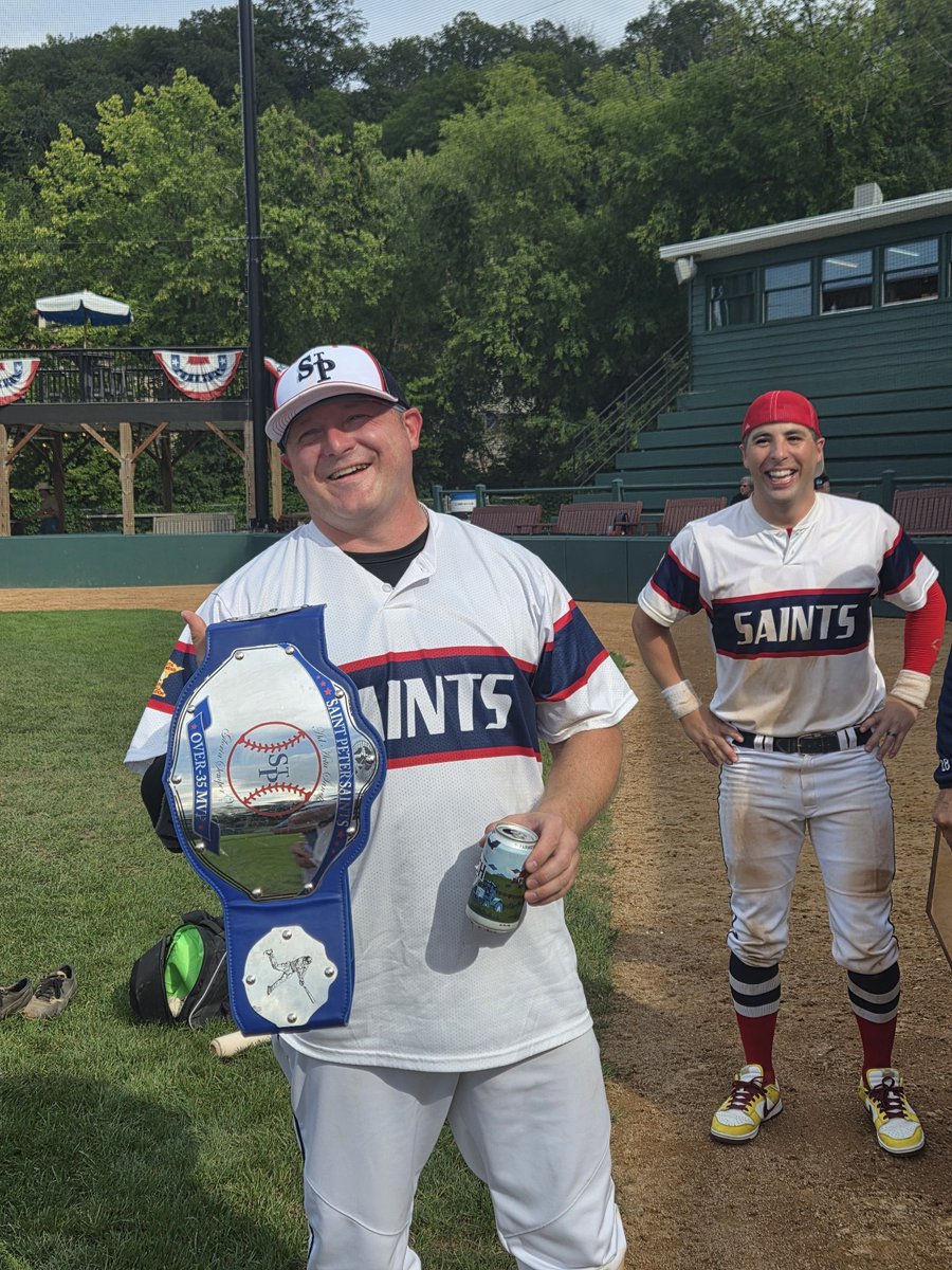 O35Saint's tweet image. ⚾️ 2025 State Champions ⚾️ 

     St Peter O35 takes home the hardware with an 11-1 win over Mankato in 5.  Great season boys, already looking forward to defending the 🏆.  VP gets the MVP for the year.
