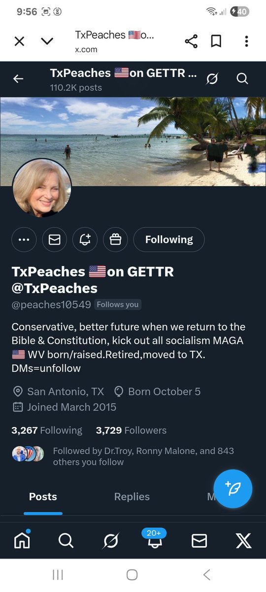 KJW (@hawkesbay69) on Twitter photo Can we get these two great accounts some new friends
<a href="/whitacre107/">Whit๐บ๐ธ</a>
<a href="/peaches10549/">TxPeaches ๐บ๐ธon GETTR @TxPeaches</a>
F&R ๐ช๐ซถ๐๐ฅ๐ฏ๐บ๐ธ Can we get these two great accounts some new friends
<a href="/whitacre107/">Whit๐บ๐ธ</a>
<a href="/peaches10549/">TxPeaches ๐บ๐ธon GETTR @TxPeaches</a>
F&R ๐ช๐ซถ๐๐ฅ๐ฏ๐บ๐ธ