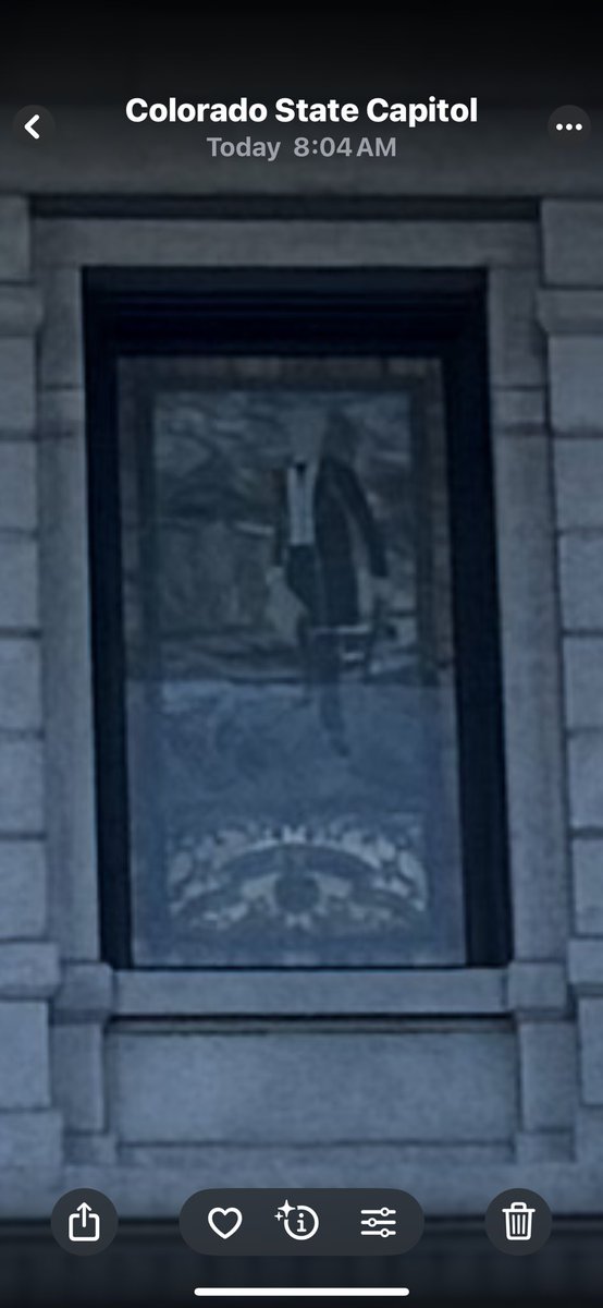 What do you think of this? It’s the only stained glass we spotted on the Denver state capitol building.