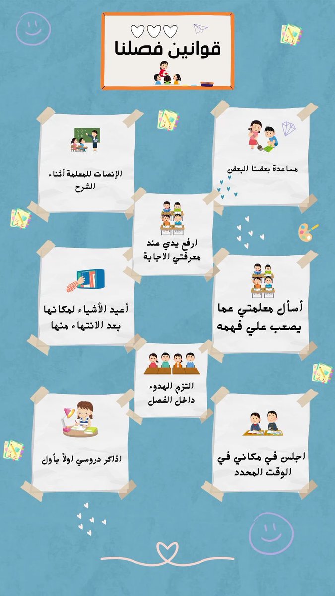 mnor3650's tweet photo. القوانين الصفية جاهزة للطباعة والتدريب 👇🏻👇🏻
https://t.co/D0BY0bXr0D https://t.co/EhXWmVUY8t