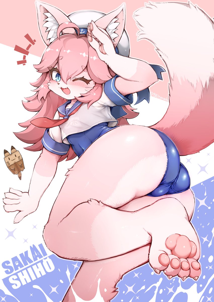 「#酒井シホスク水セーラーイラコン」|田中草男のイラスト