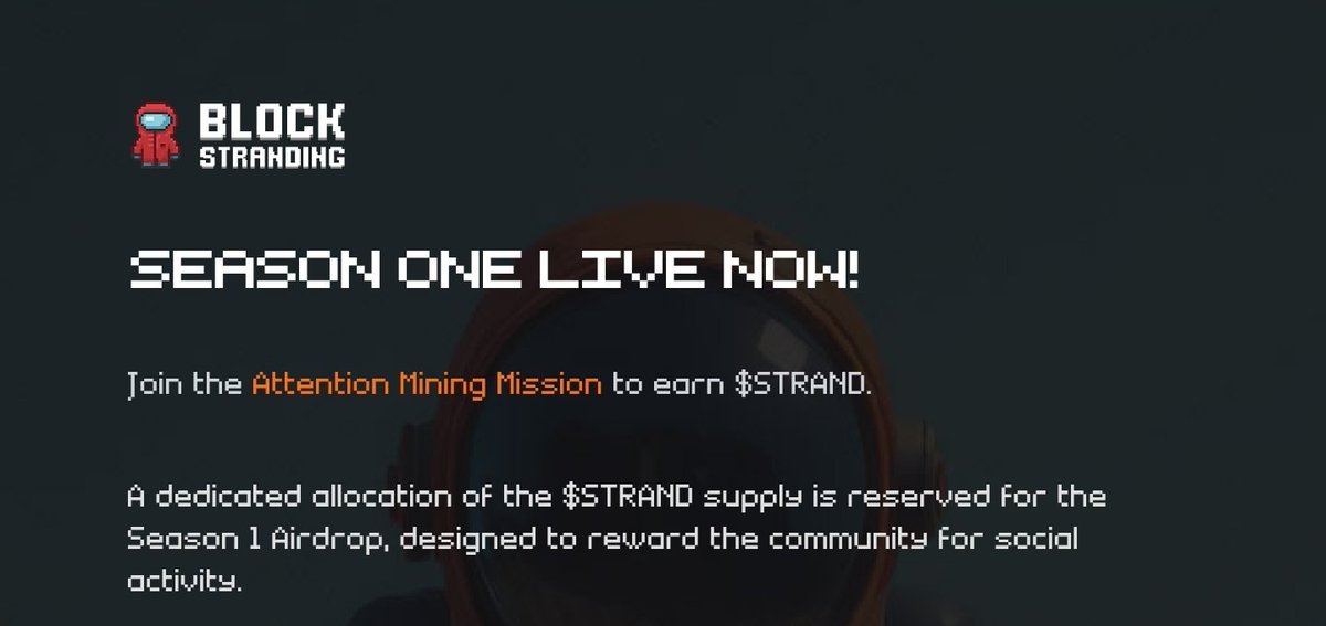 ๐จ๐ก๐๐๐ฌ ๐ฅท๐ญ ร,G (@unifyweb3) on Twitter photo midnight alpha โผ๏ธ - undiluted InfoFi campaign
introducting <a href="/blockstranding/">Block Stranding</a>
a dedicated allocation of the $STRAND supply is reserved for the Season 1 airdrop, designed to reward the community for social activity.
โ cost: 0$
โ potential: >3 figs
step-by-step guide below๐๐ผ midnight alpha โผ๏ธ - undiluted InfoFi campaign
introducting <a href="/blockstranding/">Block Stranding</a>
a dedicated allocation of the $STRAND supply is reserved for the Season 1 airdrop, designed to reward the community for social activity.
โ cost: 0$
โ potential: >3 figs
step-by-step guide below๐๐ผ